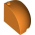 Brick, Round Corner 4 x 4 x 2 2/3 Dome Top: {ярко оранжев}