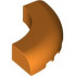 Brick, Round Corner 5 x 5 without Studs: {ярко оранжев}