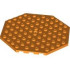 Plate, Modified 10 x 10 Octagonal with Hole: {ярко оранжев}