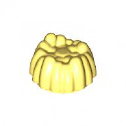 Minifigure, Hair Small Stud Size Spiky Tuft: {студено жълт}
