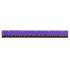Tile 1 x 8 with Dark Purple Cloth Strip with Bright Light Orange Dots, Dark Brown Stitching, Silver Nails and Eyelets Pattern: {червеникаво-кафяв}