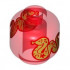 Minifigure, Head without Face with Gold Snake Pattern on Both Sides: {прозрачно червен}