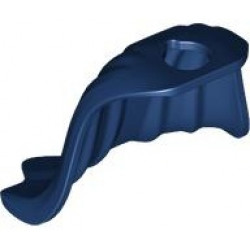 Minifigure Cape Flexible Rubber, Scalloped 5 Points (Batman): {земно син}
