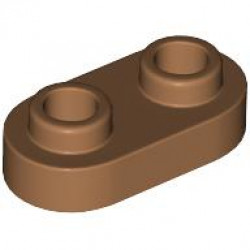 PLATE 1X2, ROUNDED, NO. 1: {умерен нуга}