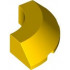Brick, Round Corner 4 x 4 with Slope 45 Edge without Studs: {ярко жълт}