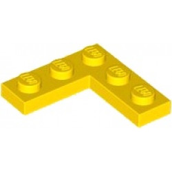 Plate 3 x 3 Corner: {ярко жълт}