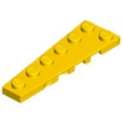 Wedge, Plate 6 x 2 Left: {ярко жълт}