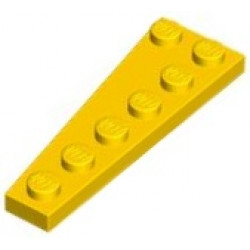 Wedge, Plate 6 x 2 Right: {ярко жълт}
