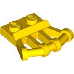 Plate, Modified 1 x 2 with Angled Bar Handles on Side: {ярко жълт}