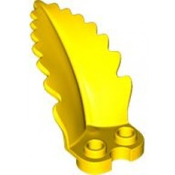 Plant Plate, Round 1 x 2 with Curved, Upright Leaf: {ярко жълт}