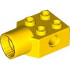 Technic, Brick Modified 2 x 2 with Pin Hole and Rotation Joint Socket: {ярко жълт}
