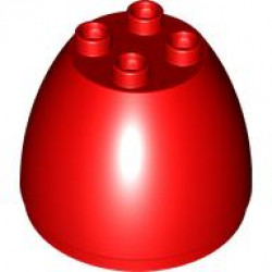 EGG, TOP, 4X4X2 1/2, NO.1: {ярко червен}
