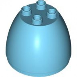 EGG, TOP, 4X4X2 1/2, NO.1: {умерено небесносин}