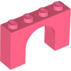 Arch 1 x 4 x 2: {пъстро коралов}