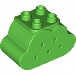 DESIGN BRICK 2X4X2, NO. 1: {ярко зелен}