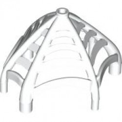Spider Web Conical with Bar Ends and Bar Holders - Flexible Rubber: {бял}