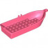 Boat, 14 x 5 x 2 with Oarlocks without Hollow Inside Studs: {пъстро коралов}
