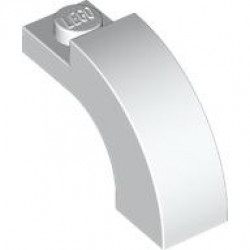 Arch 1 x 3 x 1 2/3 Curved Top: {бял}