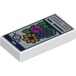 FLAT TILE 1X2, NO. 447: {бял}