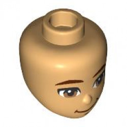 MINI DOLL, HEAD, NO. 517: {умерен тан}