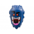Minifigure, Head, Modified, Bogeyman with Pin Holes with Black Bushy Eyebrows, Red Eyes, Dark Red Large Open Mouth with Dark Pink Tongue and White Teeth Pattern: {земно син}