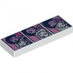 Tile 1 x 3 with Friends Nova and Aliya Photo Booth Pictures Pattern: {бял}
