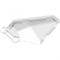 Windscreen 6 x 4 x 1 Hexagonal with Bar Handle: {прозрачен}