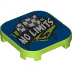 TILE 4X4X2/3, CIRCLE, W/O KNOBS, NO. 1: {ярко жълто-зелен}
