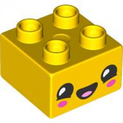 BRICK 2X2, NO. 203: {ярко жълт}