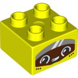 BRICK 2X2, NO. 210: {пъстро жълт}
