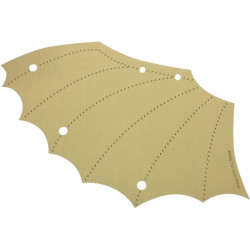 Cloth Wing 19 x 14 1/2 Left with Dark Tan Stitching Pattern: {тухлено жълт}