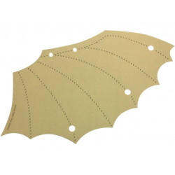 Cloth Wing 19 x 14 1/2 Right with Dark Tan Stitching Pattern: {тухлено жълт}