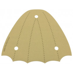 Cloth Wing 12 1/2 x 11 1/2 Tail with Dark Tan Stitching Pattern: {тухлено жълт}