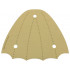 Cloth Wing 12 1/2 x 11 1/2 Tail with Dark Tan Stitching Pattern: {тухлено жълт}