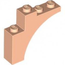 BRICK W/ BOW 1X4X3: {светло нуга}