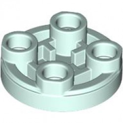 TILE, 2X2, INV., ROUND: {аквамарин}