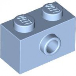 Brick, Modified 1 x 2 with Stud on Side: {светло кралско син}