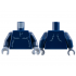 Torso Sand Blue Fur Lines Pattern / Dark Blue Arms / Sand Blue Hands: {земно син}