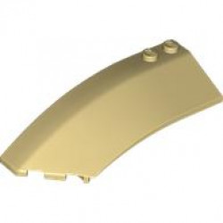 Wedge 8 x 3 x 2 Open Left: {тухлено жълт}