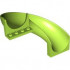 Slide Playground 7 x 12 x 8 1/3 Curved 180 degrees: {ярко жълто-зелен}
