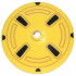 Dish 6 x 6 Inverted (Radar) - Solid Studs with Black and Medium Nougat Hubcap Pattern: {ярко жълт}