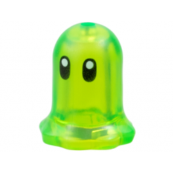 Plant Flower Bell Shaped with Small Pin Hole with Black Eyes Pattern (Z-Blob): {прозрачно ярко зелен}