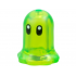Plant Flower Bell Shaped with Small Pin Hole with Black Eyes Pattern (Z-Blob): {прозрачно ярко зелен}