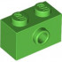 Brick, Modified 1 x 2 with Stud on Side: {ярко зелен}