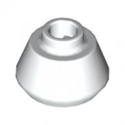Cone 1 1/2 x 1 1/2 x 2/3 Truncated: {бял}