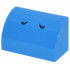 Slope, Curved 1 x 2 with Bottom Stud Holder with 2 Dark Blue Curved Lines Pattern (Super Mario Blue Yoshi Nostrils): {тъмно небесносин}