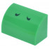 Slope, Curved 1 x 2 with Bottom Stud Holder with 2 Dark Green Curved Lines Pattern (Super Mario Yoshi Nostrils): {ярко зелен}