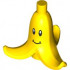 Banana, Peeled with Black and White Eyes and Grin Pattern: {ярко жълт}