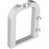 Door, Frame 1 x 6 x 6 Curved Top with 1 x 2 Cutout and Clips: {бял}