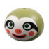 Minifigure, Head, Modified Sloth with Molded White Face and Printed Dark Green Eyes, Black Eye Markings, Dark Red Mouth, Coral Lips, Cheeks and Nose Pattern: {маслинено зелен}